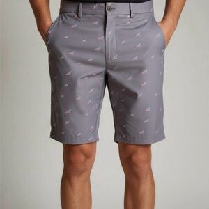 Walter Hagen Patterned Gray Shorts